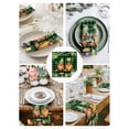 thumbnail image 3 of St. Patrick's Day Cloth Napkins Set of 8 Reusable Dinner Napkins, Cute Gnomes Lucky Shamrocks Green Black Plaid Cocktail Napkin Washable Table Napkins for Wedding/Holiday Party/Baby Shower 20"x20", 3 of 7