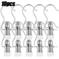 thumbnail image 3 of Ganchos para ropa Pinzas para ropa de acero inoxidable Pinzas para ropa Pinzas para ropa Perchas para pantalones Perchas para armario Perchas de almacenamiento portátiles, 3 of 5