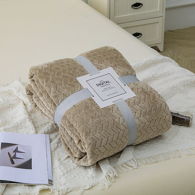 Couverture Jetée Douce et Légère pour Sofa et Lit, Textile de Maison Douillet, Idéale