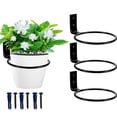 thumbnail image 4 of 8 Inch Wall Mounted Ring Planter Stand: Football And Basketball Storage Bracket Wall Mounted Organizer, 4 of 7