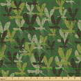 thumbnail image 2 of Ambesonne Camouflage Fabric by the Yard Upholstery, Abstract Mosquitoes Art, 2 Yards, Olive Green and Dark Cocoa, 2 of 5