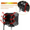 thumbnail image 4 of MesaSe 7Inch 1PCS 400W Spot & Flood Combo Bar Driving Waterproof Led Work Light Triple Rows Off-Road Truck Car ATV SUV Cabin Boat, 4 of 10
