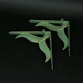 thumbnail image 5 of Zeckos Verdigris Cast Iron Whale Tail Wall Shelf Brackets Set of 2, 5 of 7
