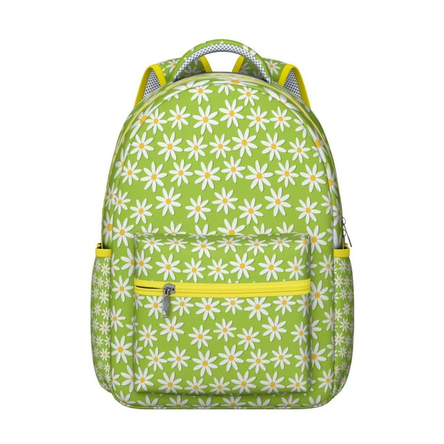 Artistic Floral Print Student Backpack Lightweight, Wear-Resistant School Backpack with Romantic Rose and Peony Pattern, Suitable for Outdoor and School Activities