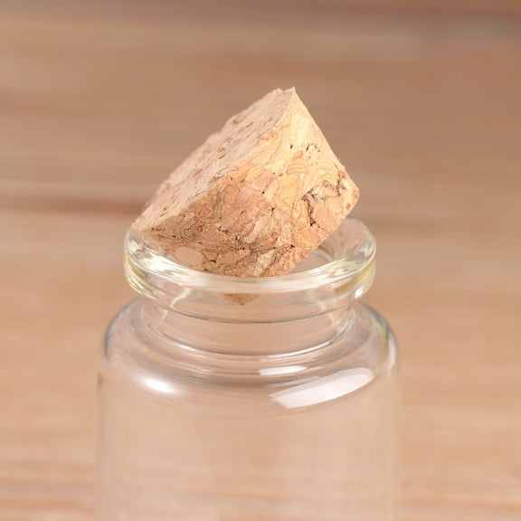 WHAMVOX 20 Pcs Small Glass Bottles with Cork Lids, Mini Jars for Sauce, Spices, Herbs, Crafts, Storage, Khaki Corks