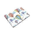 thumbnail image 3 of MKHERT Watercolor Cartoon Hot Air Balloon with Flag Garlands and Clouds Doormat Rug Home Decor Floor Mat Bath Mat 23.6x15.7 inch, 3 of 3