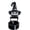 A, variant on 5.11-Inch Halloween Classic Witch Silhouette Candle Holder, Spooky Shadow Caster Tealight Base for Tiered Tray Centerpiece