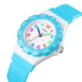 thumbnail image 2 of Reloj de cuarzo con esfera redonda para niños, reloj de pulsera impermeable informal deportivo para niños Gilrs, correa ajustable Vogacara EL4553-07, 2 of 2
