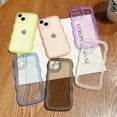 thumbnail image 4 of Phone Case for iPhone 14 6.1 inches, Soft Transparent TPU Wavy Edges Precise Camera Protection Shockproof Phone Covers for Women Men Boy Girls(Blue), 4 of 9