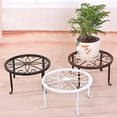thumbnail image 2 of Retro Wrought Iron Potted Plant Standing Flower Pot Shelf Display Stand Garden Plant Flower Stand Balcony Home Decoration Stand, 2 of 9