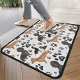 thumbnail image 4 of Dachshund Footprint Door Rugs,Washable Non Slip Door Mats Indoor,Decorative Door Mats,Entry Mat Indoor for Entrance,Bedroom,Kitchen,Bathroom,30"x17", 4 of 6