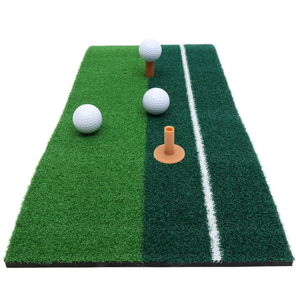 Mobutofu 1Set Portable Realistic Feeling Golf Driving Mats Practice Indoor Protect Lawn 60x30x2in