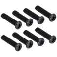 thumbnail image 2 of Pan Machine Screws Pan Machine  Fastener Din 7985 50pcs DIN 7985 Steel Pan Head Machine Screw Fully Threaded Black Zinc Plated  Fastener, 2 of 8