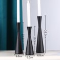 thumbnail image 2 of 3 juegos de candelabros cónicos de metal, candelabros para cenas de bodas, fiestas, decoración del hogar Zhivalor  CPB-SSW124-1, 2 of 5