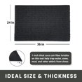 thumbnail image 7 of Envelor Coco Coir Loop Doormat Welcome Mat Coir Doormat Natural Coco Mat Front Door Mat Outside Entrance Indoor Entry Mat Heavy Duty Non-Slip Backing Front Door Rug Outdoor, 24 x 36 Inches, Black, 7 of 7