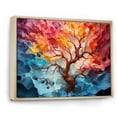 thumbnail image 2 of Designart "Vivid Maple Artistic Interpretation II" Tree Maple Floater Framed Canvas Prints, 2 of 5