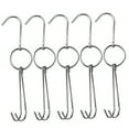 thumbnail image 4 of OUNONA 5pcs Meat Hooks Poultry Hooks Butcher Hooks Stainless Steel Double Design Hooks Roast Hook, 4 of 7