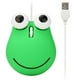 thumbnail image 5 of Ratones con cable Cómodos de usar Posicionamiento preciso con cable USB de 135 cm Ratones para computadora portátil con rana verde de ojos grandes Hugo ratón con cable, 5 of 10