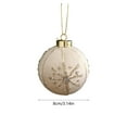 thumbnail image 3 of ToyKingdee Christmas Ball - Ivory Velvet Ornaments- Christmas Tree Decoration Christmas Ball Ornament Suitable for Xmas Ornament, Parties, 3 of 6