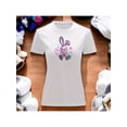 thumbnail image 1 of Playera Blusa Con Estampado De Conejo Kawai Con Caras Fantasmas Ropa Para Mujer Color Blanco Talla Mediana Marca Emil SaEs, 1 of 4