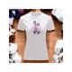 thumbnail image 1 of Playera Blusa Con Estampado De Conejo Kawai Con Caras Fantasmas Ropa Para Mujer Color Blanco Talla Chica Marca Emil SaEs, 1 of 4
