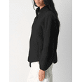 thumbnail image 6 of Fleece Pullover Women Long Sleeve Half Zip Sherpa Jacket Warm Sweatshirts with Side Pockets, 6 of 7