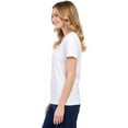 thumbnail image 5 of (2 pack) Turtle Bay New York Women’s Short Sleeve V-Neck Tee Shirt - Cotton Blend and Wrinkle Resistant, 5 of 10