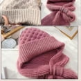thumbnail image 3 of Integrated Ear Protection Windproof Cap Scarf,2 In 1 Winter Warm Knitted Hat Scarf,thickening Beanie Hat Scarf, 3 of 5