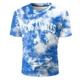 thumbnail image 5 of XUNHAO Men'S T-Shirt Summer Casual Sports Comfortable Tie Dye Lettering Round Neck Tops Easygoing T-Shirts, 5 of 6