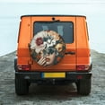 thumbnail image 6 of Naloa Floral Head Dreamscape PVC Leather Spare Tire Wheel Cover Spare Tire Cover, for Car Truck SUV Camper Trailer Universal Fit(14-17in)-15 inch, 6 of 6