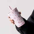 thumbnail image 5 of HydroJug Everyday Tumbler – Ceramic-Lined Insulated Tumbler with Straw and Soft-Touch Lid, Cup Holder Friendly – 14 oz, Wildrose, 5 of 6
