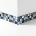thumbnail image 2 of 2 Rolls Peel and Stick Wallpaper Border,Square Tile Pattern Self Adhesive PVC Wallpaper Decorative for Bedroom Kitchen Living Room Home Decor, 2 of 7
