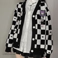thumbnail image 3 of Chaqueta clásica de punto a rayas para hombre y mujer, abrigo informal de alta calidad, 3 of 5