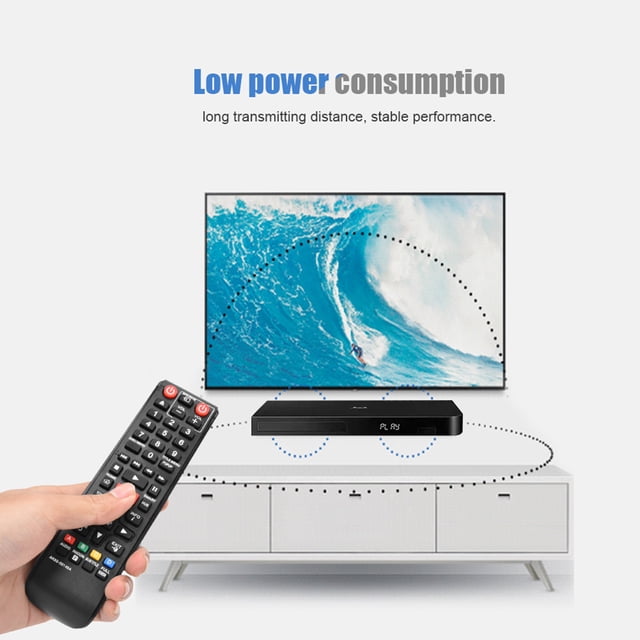 Control remoto dedicado para reproductor de dvd de rayos blu, Bajo consumo de energía, distancia de transmisión larga con control remoto universal, control remoto de reemplazo