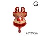 thumbnail image 3 of Globos navideños de aluminio con dibujos animados, mini decoraciones para fiestas, globo de Papá Noel, globo de muñeco de nieve con ciervo en 3D para niños, 3 of 5