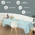 thumbnail image 5 of HeavyDuty Plastic Table Covers TABLECLOTH (Reusable) in 24 colors and 2 Size!!, 5 of 6