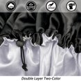 thumbnail image 2 of Gorro Edoneery de seda satinada para cabello rizado, color negro, 2 of 7