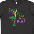 thumbnail image 4 of Inktastic Let the Good Times Roll Mardi Gras Jester Youth T-Shirt, 4 of 5
