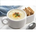 i Kito Soup and Cracker Mug Set, Ceramic Soup Mugs with Handles, Soup