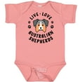 thumbnail image 3 of Inktastic Live Love Australian Shepherds Boys or Girls Baby Bodysuit, 3 of 5