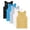 Multicolor7, variant on Maean 5 Pack Toddler Tank Tops Kids Undershirts Cotton Soft Round Neck Undershirt for Boys Girls