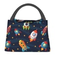 thumbnail image 1 of Balery Spaceships and Stars Bolsa de Aislamiento Portátil – Bolsa de Almuerzo con Forro de Aluminio Mejorado, Funda Impermeable y Fácil de Limpiar para Picnic y Caja de Almuerzo, 1 of 6