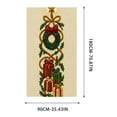 thumbnail image 4 of Christmas Front Door Cover,Door Christmas Cover,Christmas Front Door Decorations 6*3FT Santa Claus Door Cover Winter Holiday Hanging Banner Santa Backdrop Background for New Year Party(A), 4 of 5