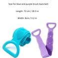 thumbnail image 4 of Silicone Bath Towel Belt Body Washing Pad Back Scrubber Massage Brush Dual Sided Shower Clean Tools,BPA Free(2 Pack,Blue+Purple), 4 of 5