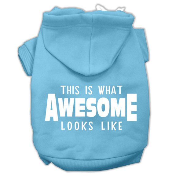 Pet Dog Cat Hoodie Screen Printed, "This Is What Awesome Looks Like"