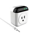 thumbnail image 1 of Smart WiFi Thermostat Outlet, 10A Mini Smart Plug with Temperature Control, Voice-Controlled via Smart Life App, Programmable Timer, 2.4GHz WiFi, US Plug, ABS Material, AC 100-260V, -20~100℃ Temp, 1 of 6