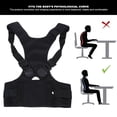 thumbnail image 4 of Convenient Posture Corrector, Correction Belt, Breathable Lightweight For Kyphosis Posture Correct 2XL Black, 4 of 8