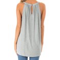 thumbnail image 4 of Camisetas sin mangas para mujer, blusas casuales de verano con cuello en forma de cerradura, blusas sueltas, 4 of 5