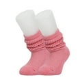 thumbnail image 2 of Cotton Slouch Socks for Boys and Girls Pink 3 Pairs 3-5 Years Old, 2 of 9