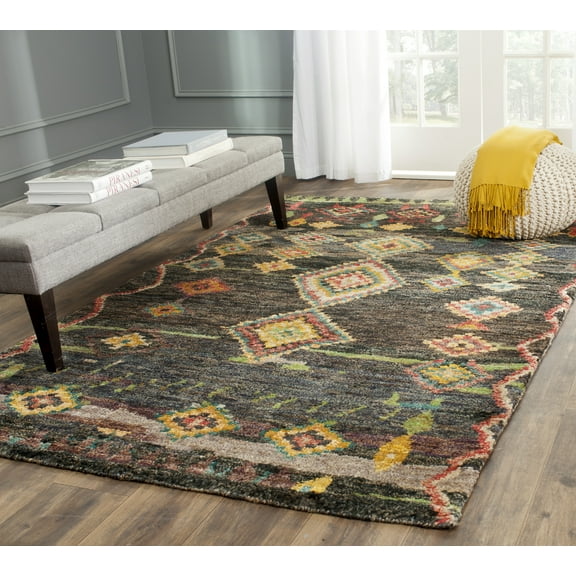 SAFAVIEH Tangier Collection TGR652B Hand-knotted Black Rug